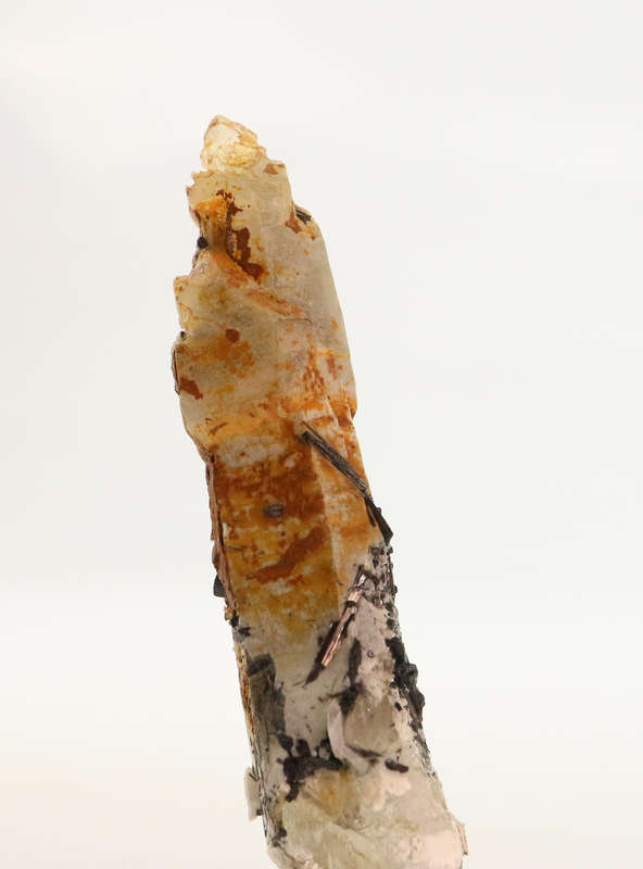 Schorl on Quartz Crystal, Erongo Mnt Region, Namibia