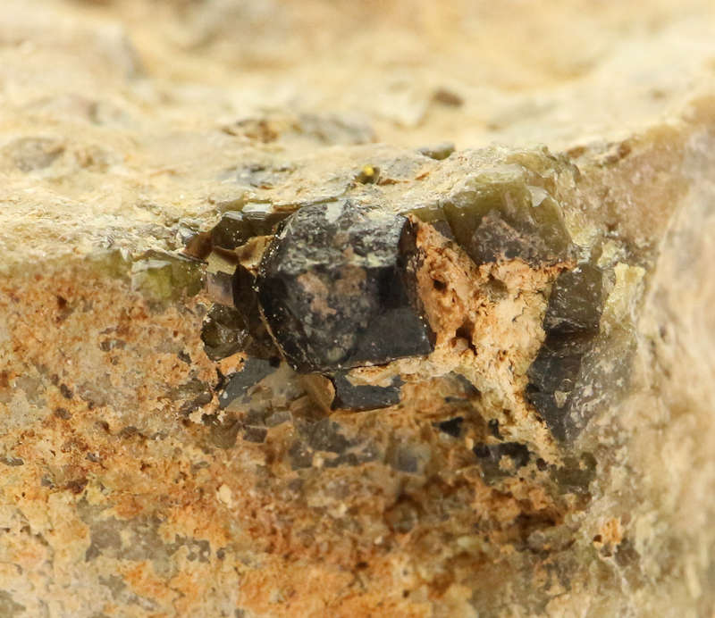 Demantoid Garnet on Matrix, Erongo Mnt Region, Namibia