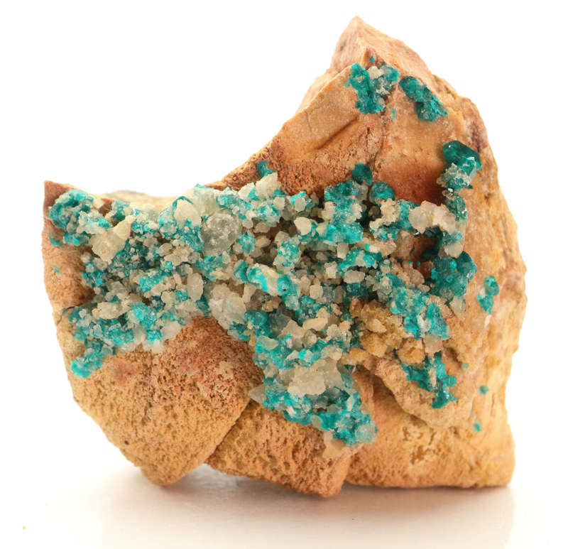 Dioptase on Matrix, Kaokoveld Region, Namibia