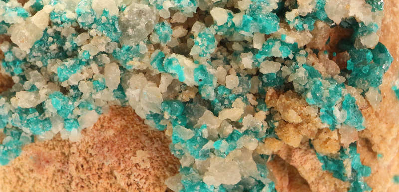 Dioptase on Matrix, Kaokoveld Region, Namibia