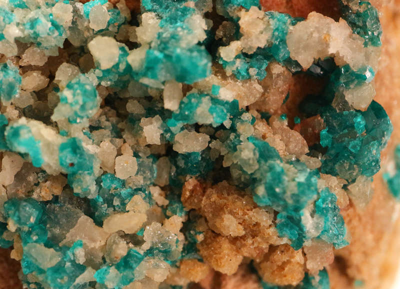 Dioptase on Matrix, Kaokoveld Region, Namibia
