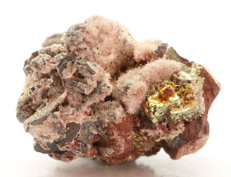 Pyrite, Calcite on Matrix, N`Chwaning II, Northern Cape, South Africa