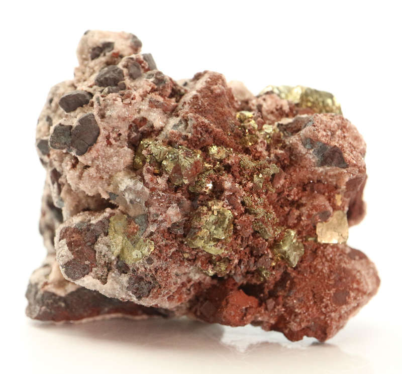 Pyrite, Calcite on Matrix, N`Chwaning II, Northern Cape, South Africa