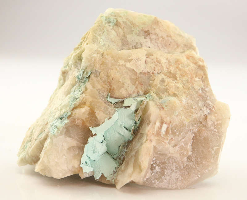 Plancheite on Quartz Matrix, Kaokoveld Region, Namibia