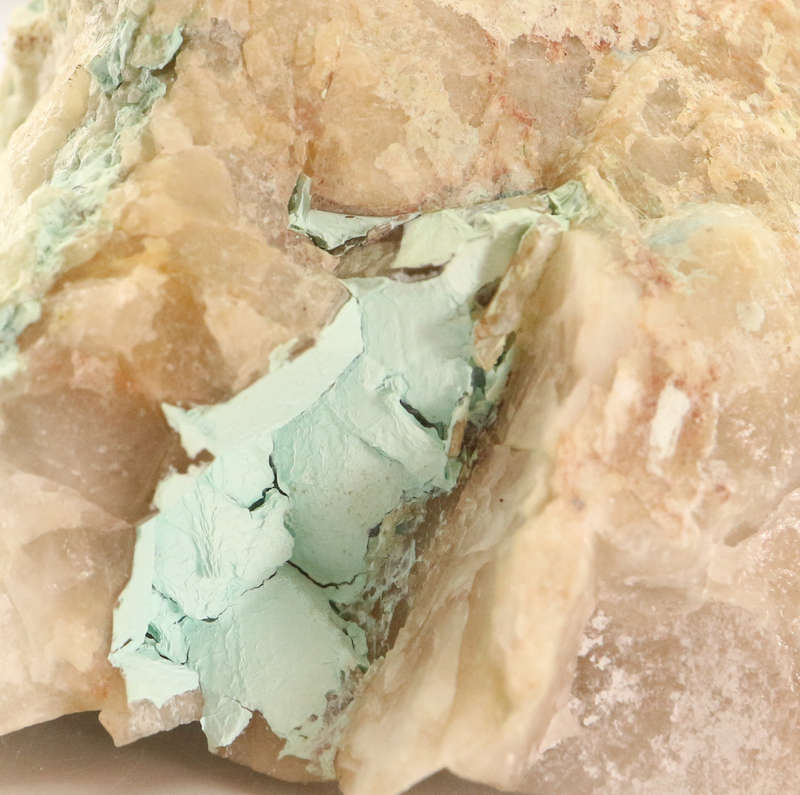 Plancheite on Quartz Matrix, Kaokoveld Region, Namibia