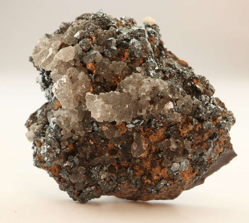 Calcite on Hematite Cluster, N`Chwaning II, Northern Cape, South Africa