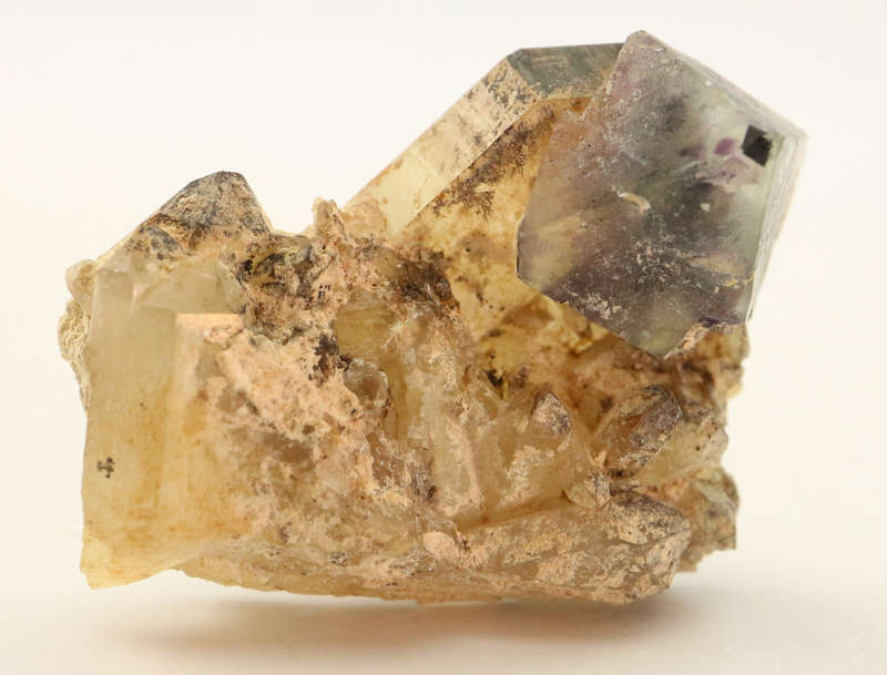 Fluorite on Quartz, Riemvasmaak, Northern Cape, South Africa
