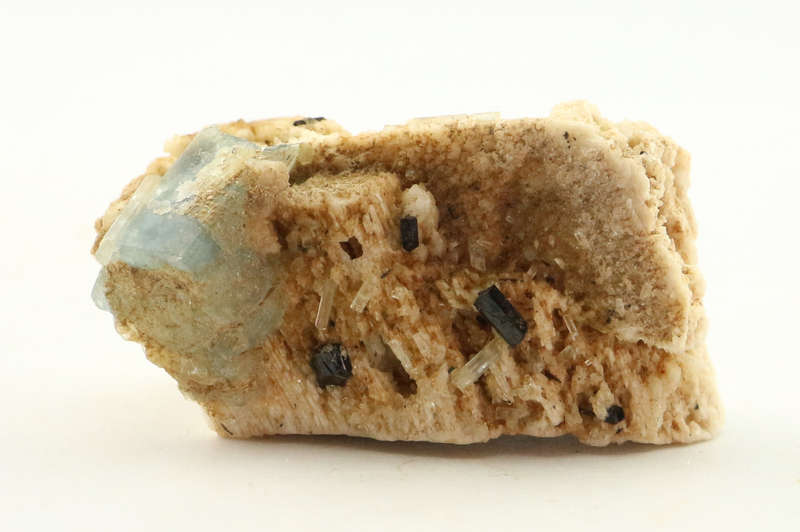 Aquamarine on Feldspar Cluster, Erongo Mnt Region, Namibia
