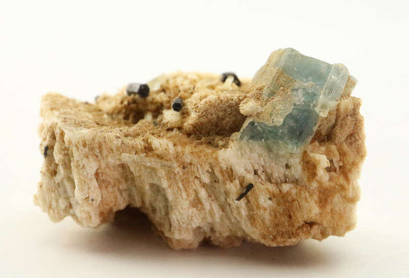 Aquamarine on Feldspar Cluster, Erongo Mnt Region, Namibia