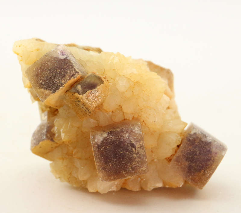 Fluorite on Quartz, Orange River Area, Northern Cape, South Africa