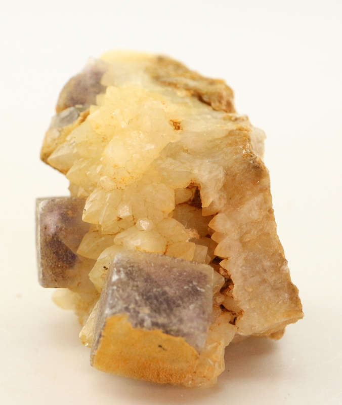 Fluorite on Quartz, Orange River Area, Northern Cape, South Africa