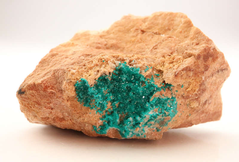Dioptase on Matrix, Kaokoveld Region, Namibia