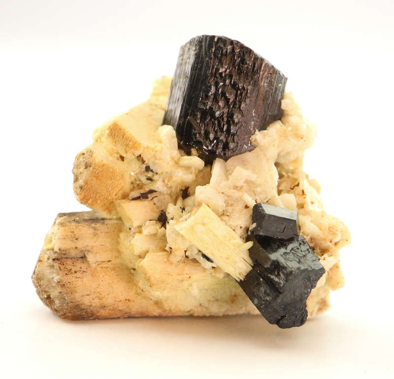 Schorl, Feldspar Cluster, Erongo Mnt Region, Namibia