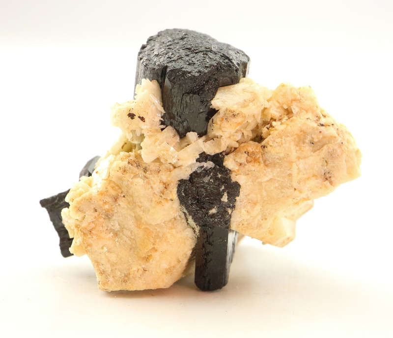 Schorl, Feldspar Cluster, Erongo Mnt Region, Namibia