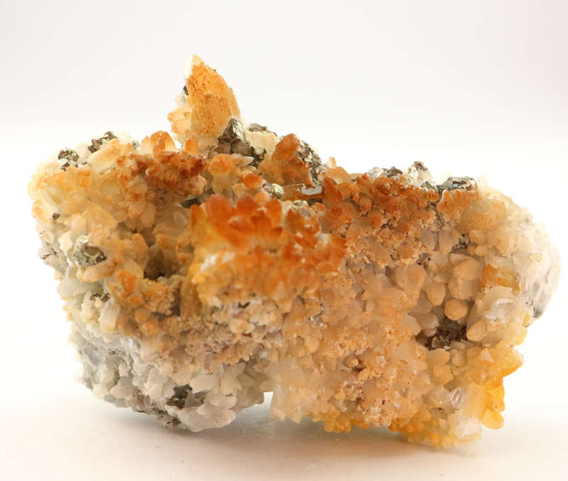 Calcite and Pyrite on Matrix, N`Chwaning II, Northern Cape, South Africa