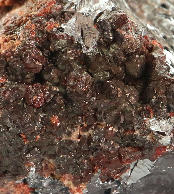 Andradite on Hematite, N`Chwaning II, Northern Cape, South Africa