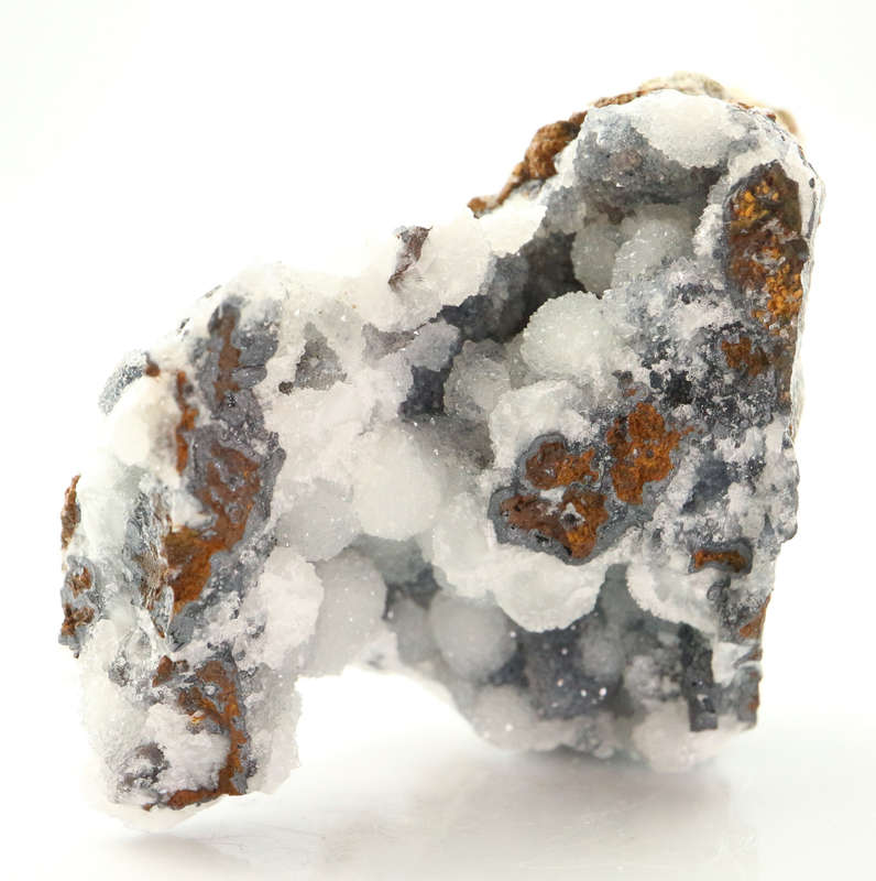 Quartz on Smithsonite on Matrix, Skorpion Mine, Karas Region, Namibia