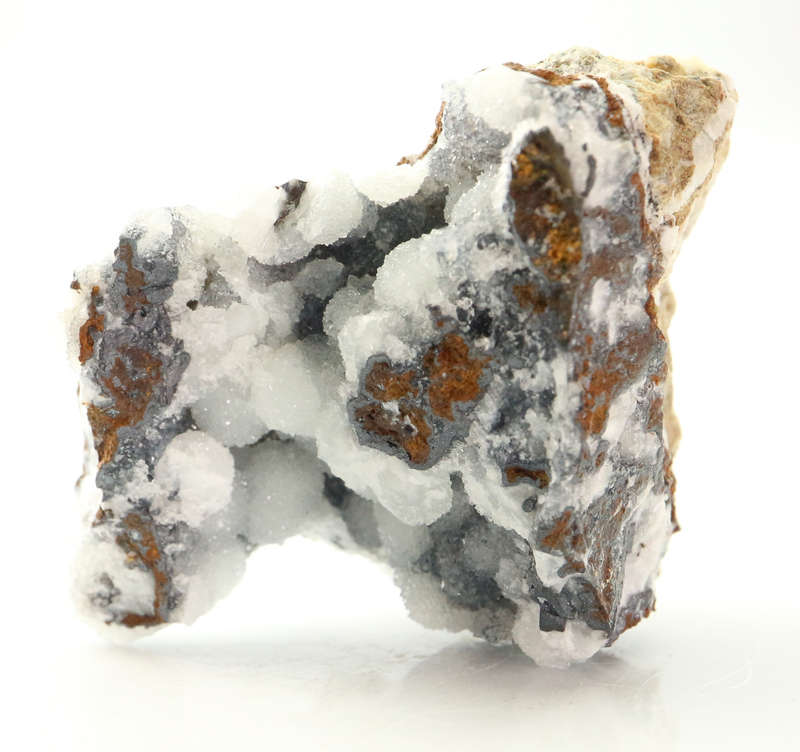 Quartz on Smithsonite on Matrix, Skorpion Mine, Karas Region, Namibia