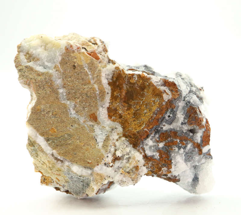 Quartz on Smithsonite on Matrix, Skorpion Mine, Karas Region, Namibia