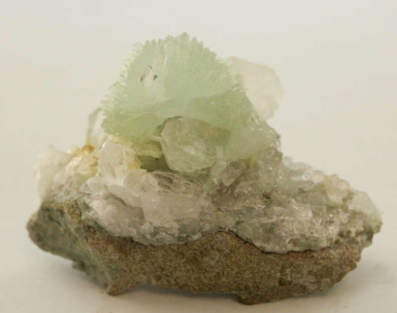 Calcite, Prehnite on Matrix, Gobobosebberge Mnt, Namibia
