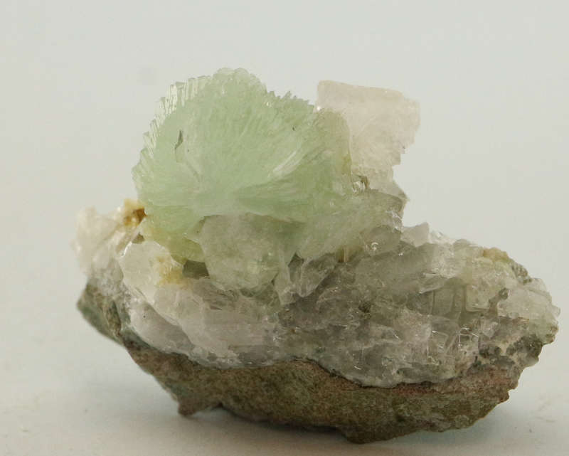 Calcite, Prehnite on Matrix, Gobobosebberge Mnt, Namibia