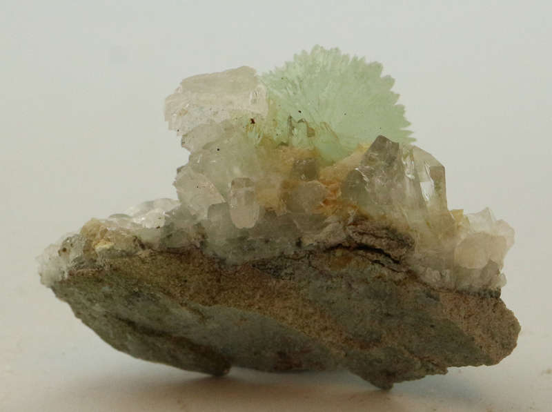 Calcite, Prehnite on Matrix, Gobobosebberge Mnt, Namibia