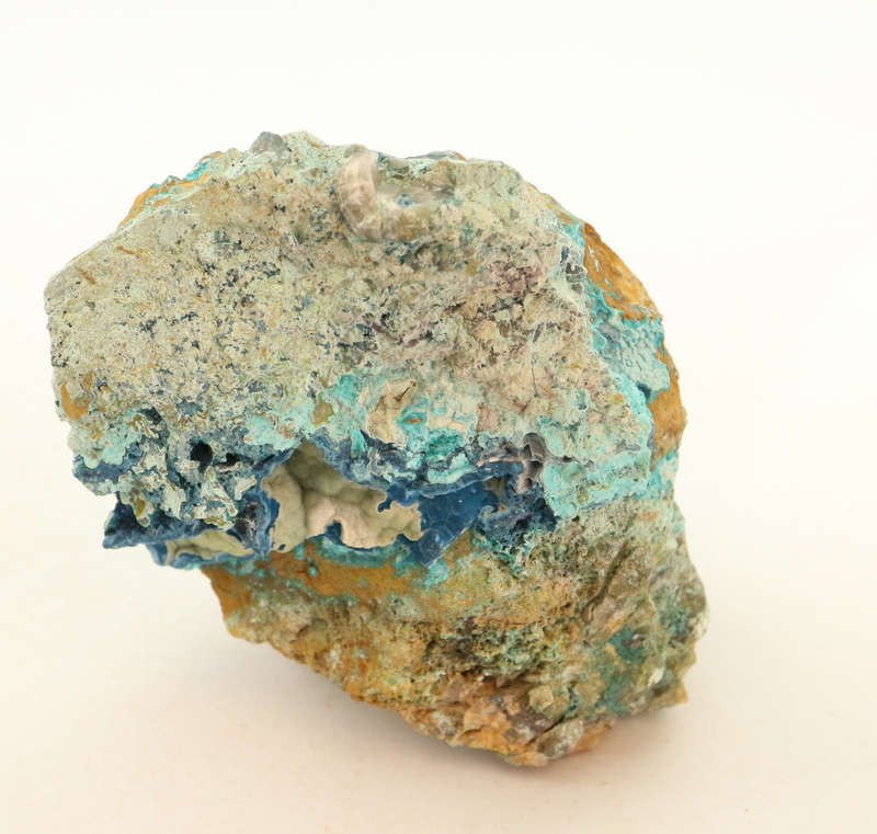 Shattuckite in Vug, Kaokoveld Region, Namibia