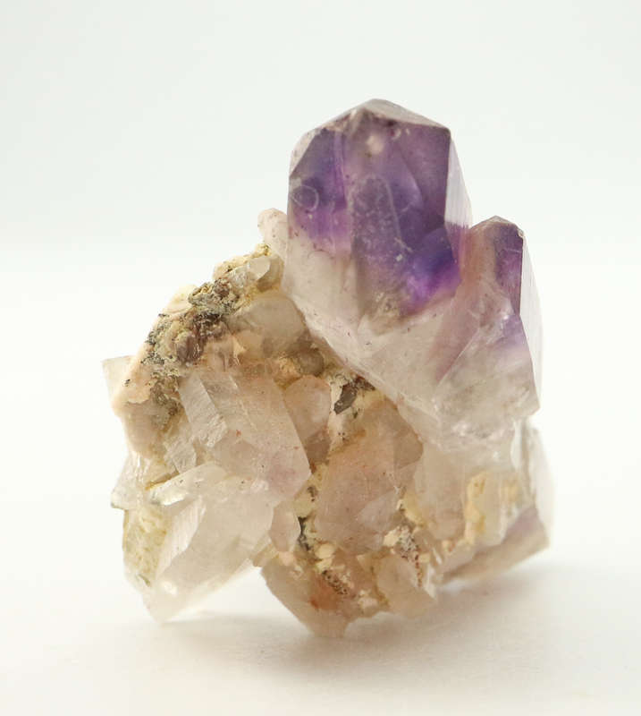 Amethyst in Quartz Cluster, Gobobosebberge Mnt, Namibia