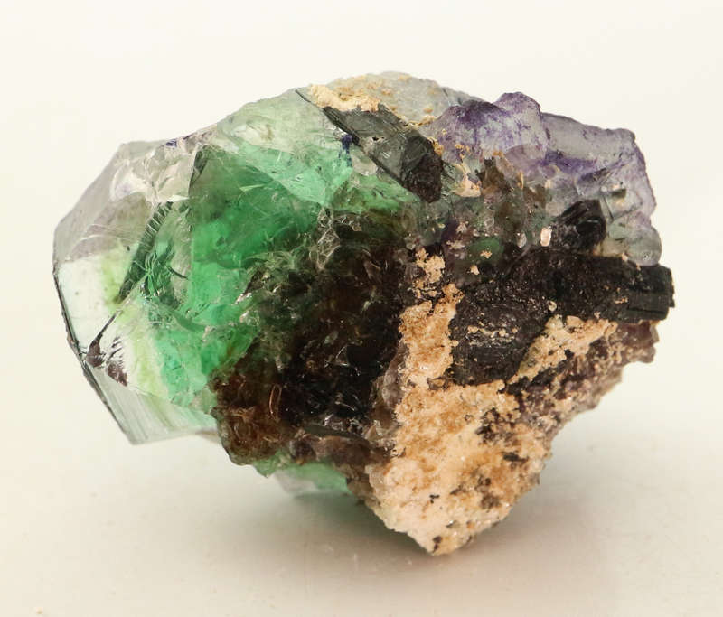 Fluorite and Schorl, Erongo Mnt Region, Namibia