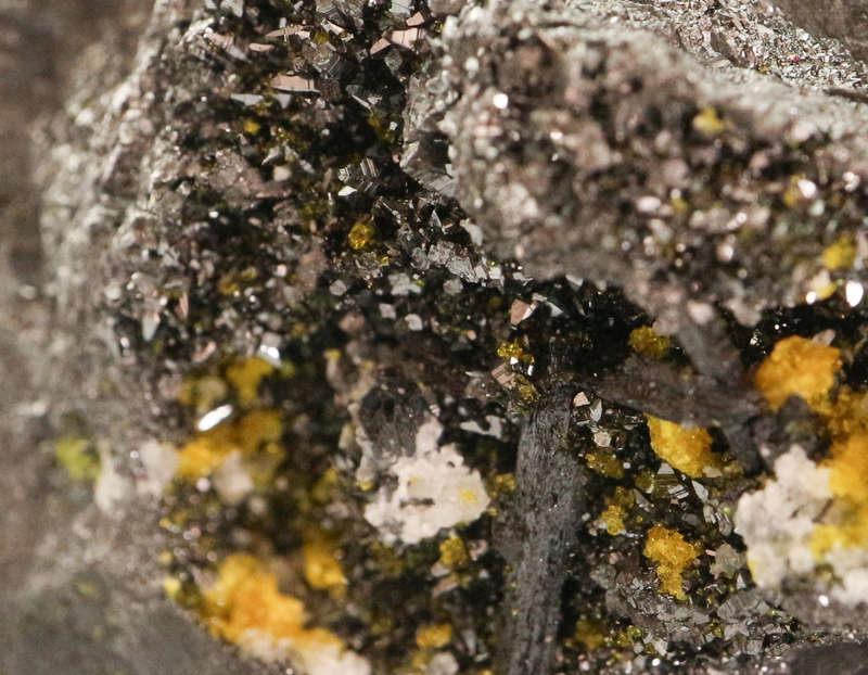 Sturmanite, Gaudefroyite on Matrix, N`Chwaning II, Northern Cape, South Africa