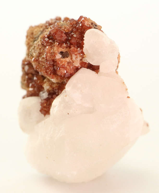 Calcite on Andradite Garnet, N`Chwaning II, Northern Cape, South Africa