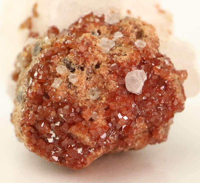 Calcite on Andradite Garnet, N`Chwaning II, Northern Cape, South Africa