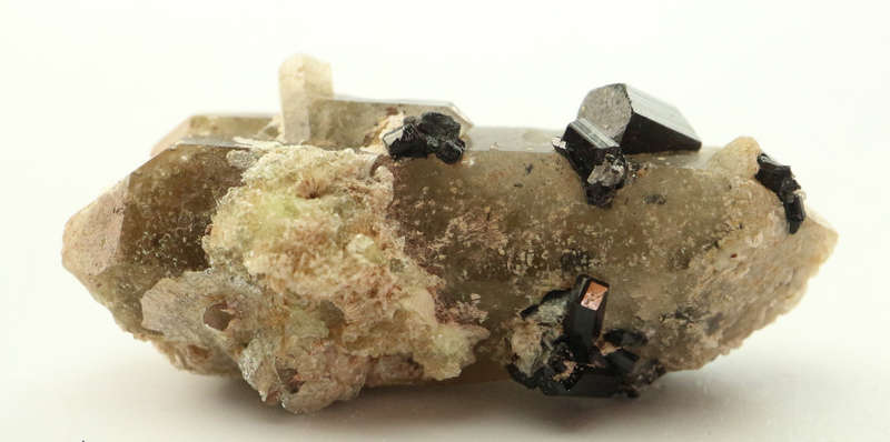 Tourmaline on Quartz, Erongo Mnt Region, Namibia