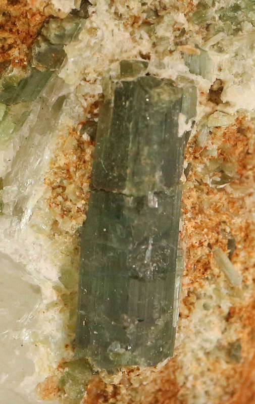 Tourmaline on Quartz, Karibib, Namibia