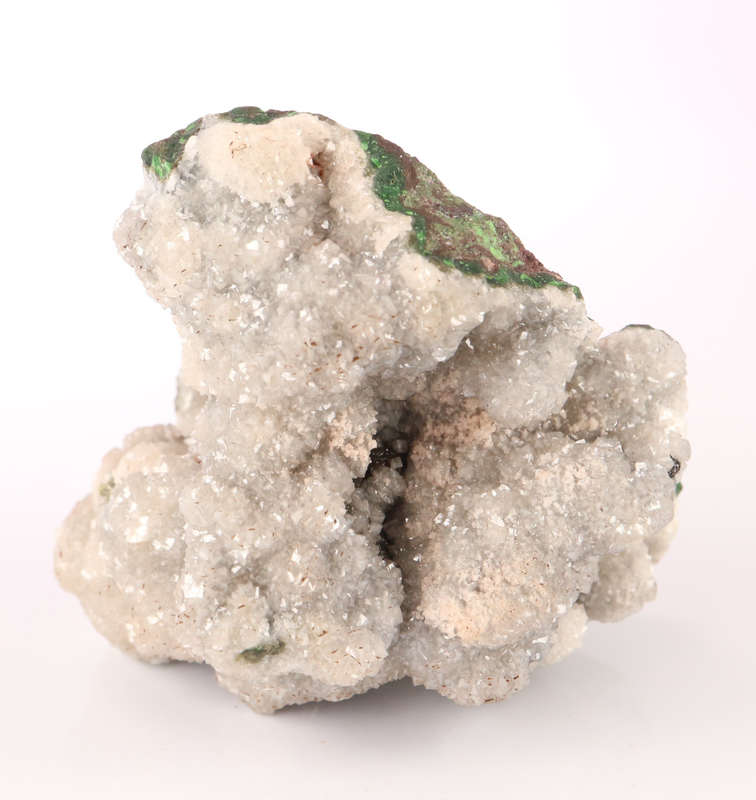 Dolomite on Duftite, Tsumeb Mine, Namibia