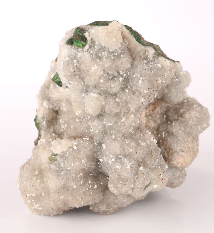 Dolomite on Duftite, Tsumeb Mine, Namibia