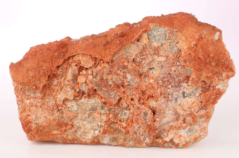 Red Hematite in Quartz Cluster, Orange River Area, Northern Cape, South Africa