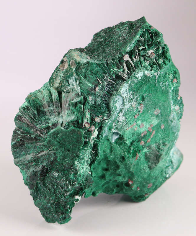 Chrysocolla on Malachite Cluster, Mashamba West Mine, DRC