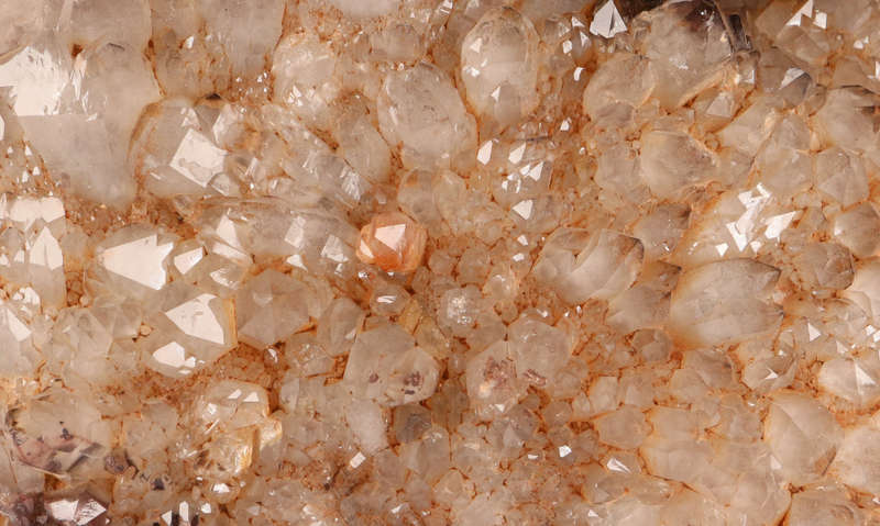 23cm Hematite Included Quartz Cluster Plate, Orange River Area, Northern Cape, South Africa