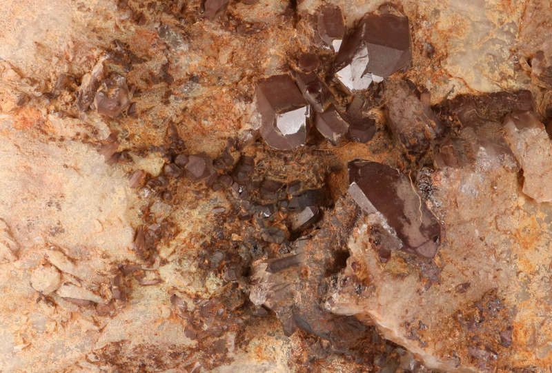 23cm Hematite Included Quartz Cluster Plate, Orange River Area, Northern Cape, South Africa
