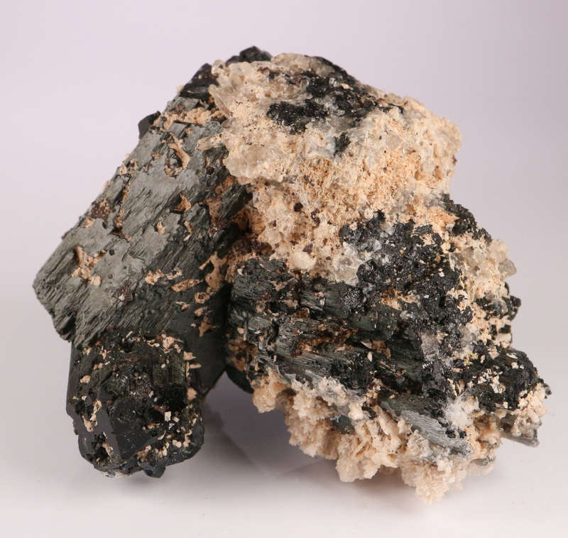 Black Tourmaline and Feldspar, Erongo Mnt, Namibia
