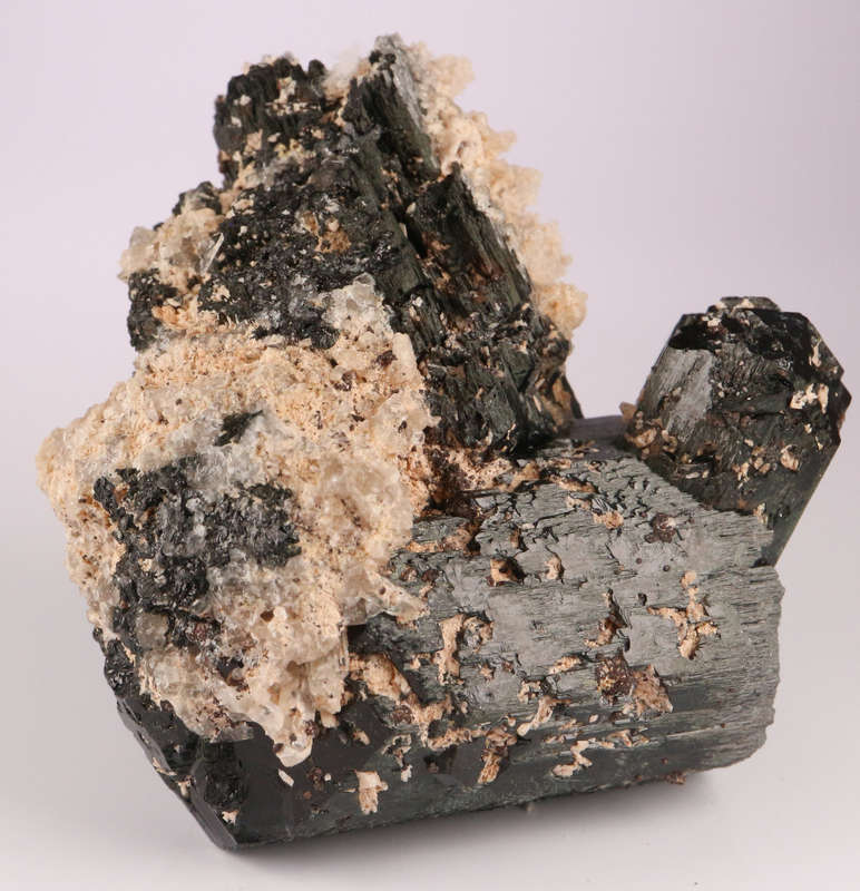 Black Tourmaline and Feldspar, Erongo Mnt, Namibia