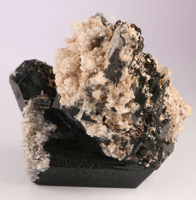 Black Tourmaline and Feldspar, Erongo Mnt, Namibia