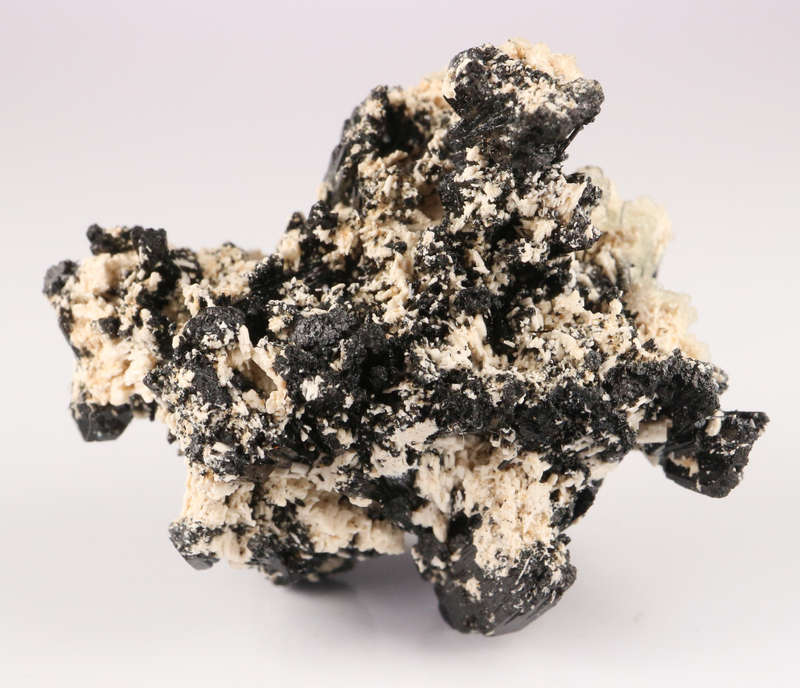 Hyalite and Black Tourmaline Cluster, Erongo Mnt, Namibia