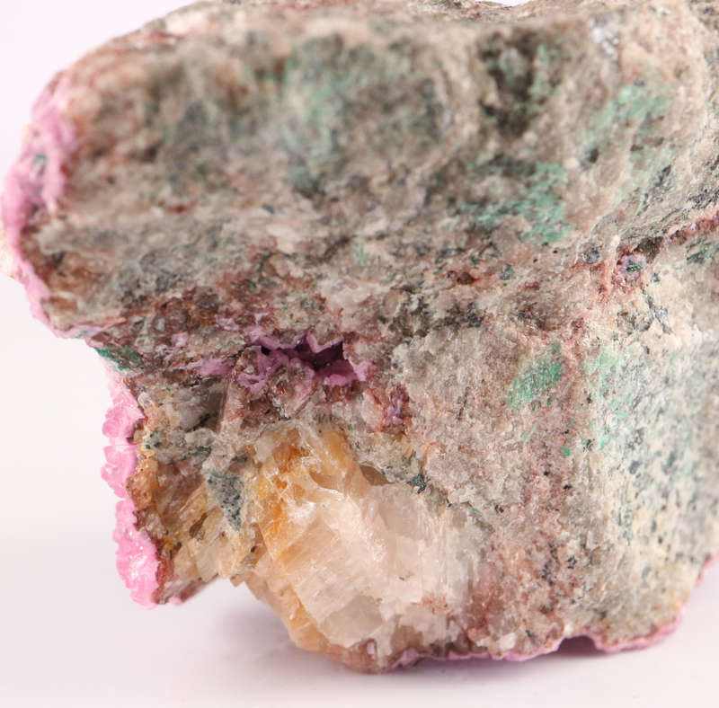 Cobaltoan Calcite on Matrix, Mashamba West Mine, DRC