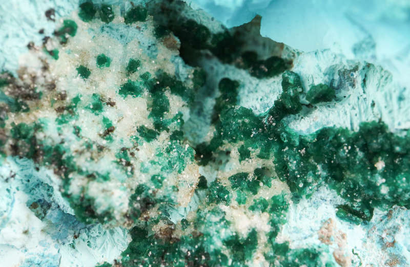 Chrysocolla and Plancheite, Mashamba West Mine, DRC