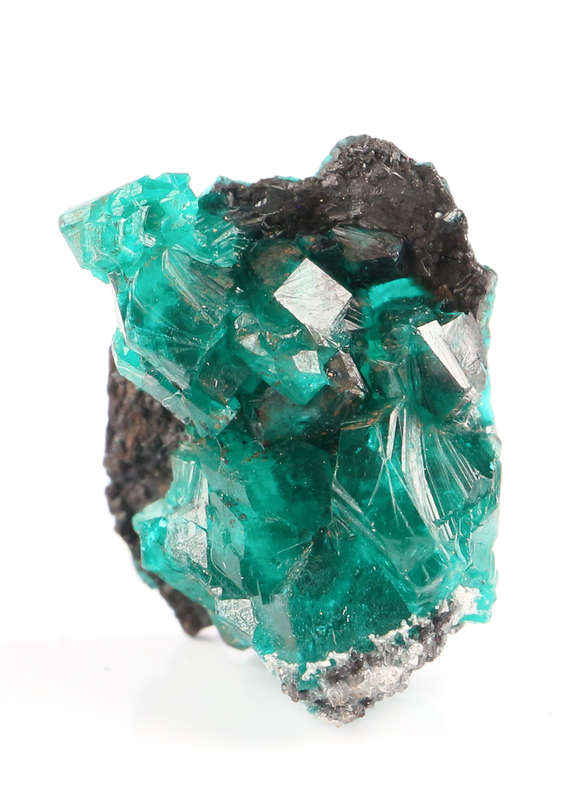 Dioptase on Matrix, Kaokoveld Region, Namibia