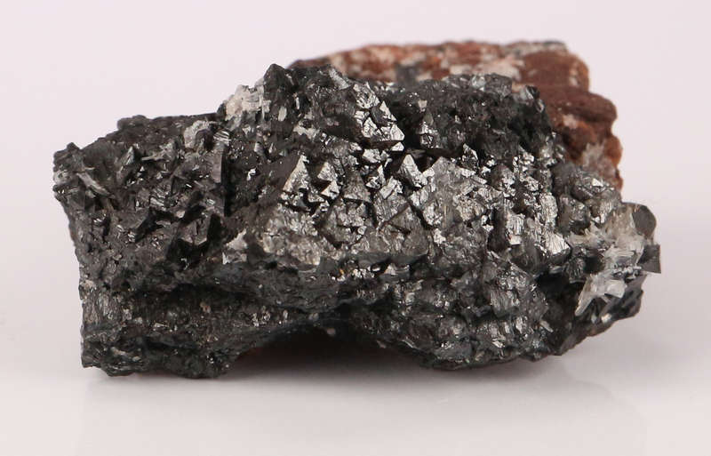 Hausmannite on Matrix, N`Chwaning II, Nothern Cape, South Africa