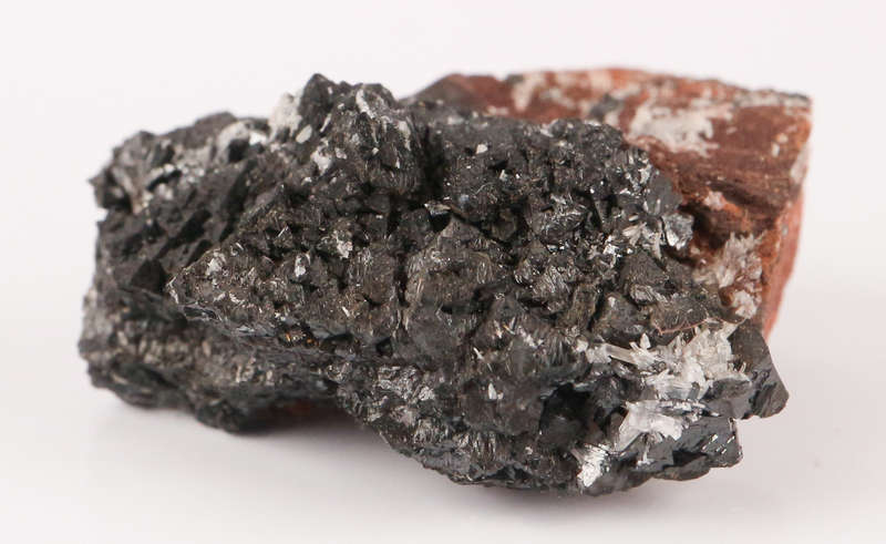 Hausmannite on Matrix, N`Chwaning II, Nothern Cape, South Africa