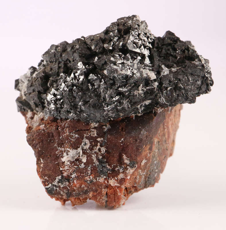 Hausmannite on Matrix, N`Chwaning II, Nothern Cape, South Africa